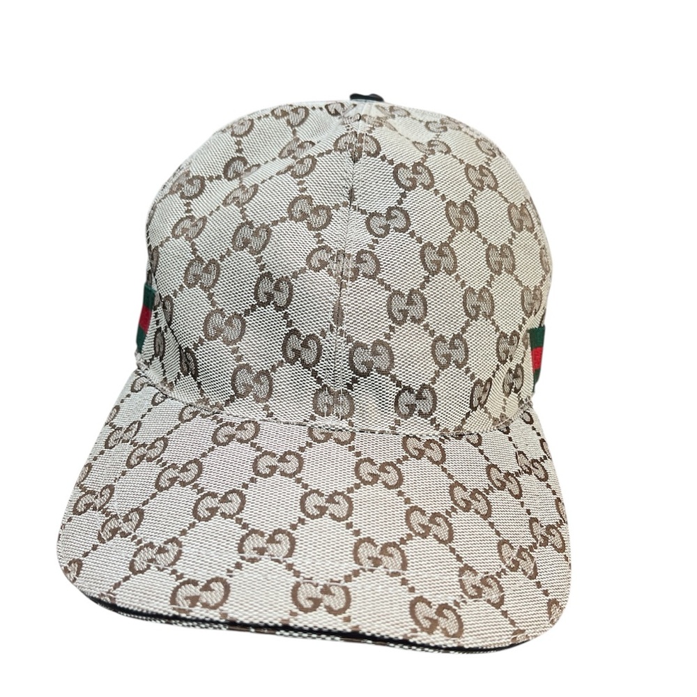 GUCCI Original GG Supreme Canvas Baseball Cap Beige M (about 58cm)  Sherry Line